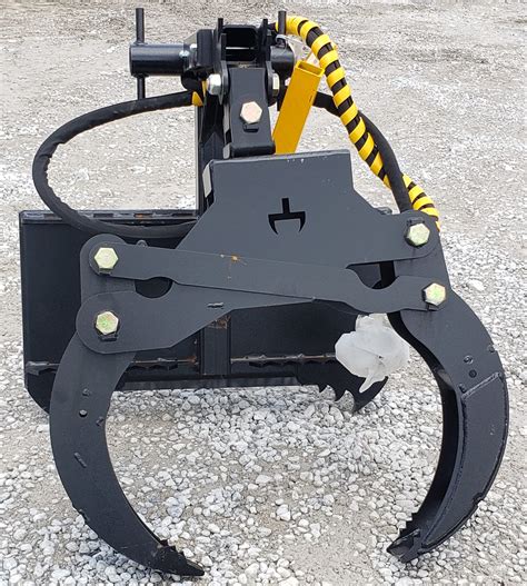 log grapple skid steer|skid steer log grapple attachment.